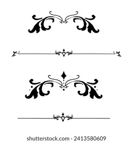Vintage flourish ornament frame vector	