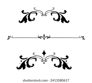 Vintage flourish ornament frame vector	