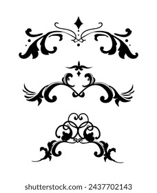 Vintage flourish ornament frame vector