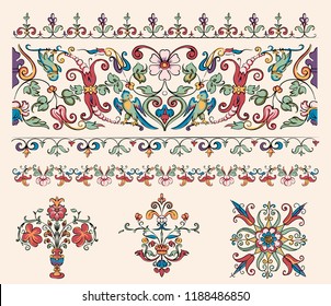 Vintage flourish ornament illustration