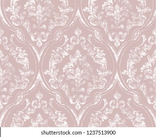 Motif vintage fleuri orné de motifs Vectoriels. Texture royale victorienne. Décoration fleurie. Décors clairs