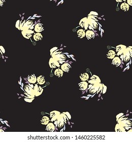 Vintage flower abstract native, great design for any purposes. Colorful floral seamless pattern. Tribal decorative template. Vector vintage illustration.