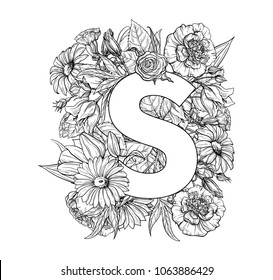 Flower Alphabet Images, Stock Photos & Vectors 