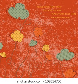 Vintage flower background