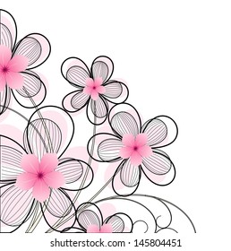 Vintage Flower Background Stock Vector (Royalty Free) 145804451 ...