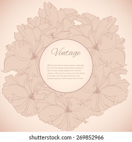 Vintage flower background