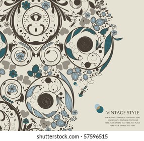 vintage flower background
