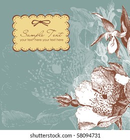 vintage flower background