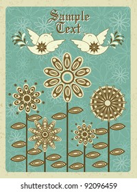 vintage flower background