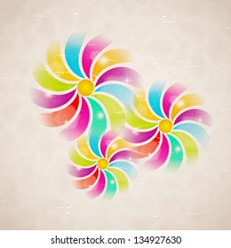 Vintage flower background. EPS10 vector