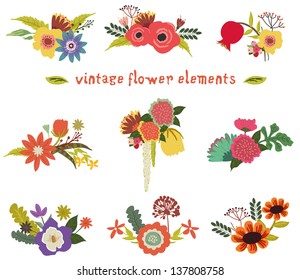 Vintage-Blumendesign