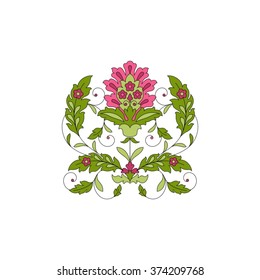 Vintage flower for design.