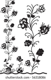vintage flower drawing