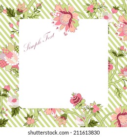 vintage flower frame