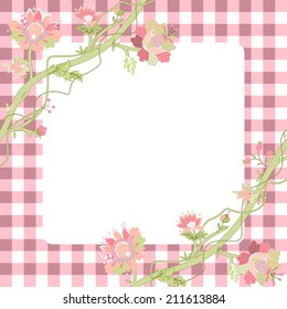 vintage flower frame
