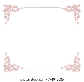 vintage flower frame