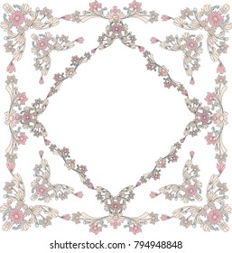 vintage flower frame