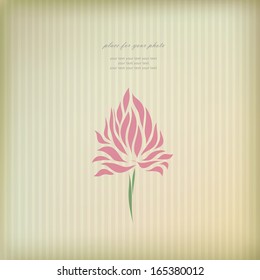 Vintage flower for greeting card vector eps 10