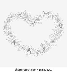 Vintage flower Label
