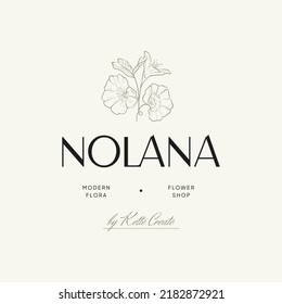 Vintage Flower logo template illustration for branding