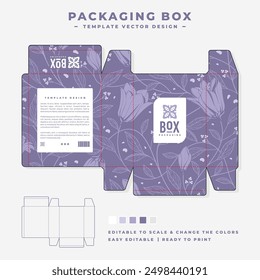 Vintage Blumenverpackung Box Design 81