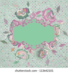 Vintage flower paper background. And also includes EPS 8 vector