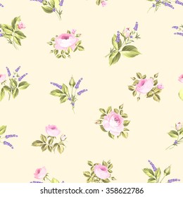 Vintage flower pattern.