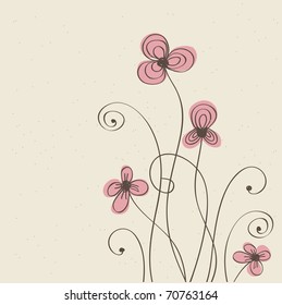 Vintage flower pattern