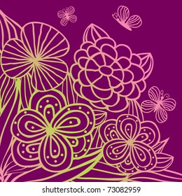 Vintage flower pattern