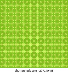 Vintage flower pattern on green background. 
