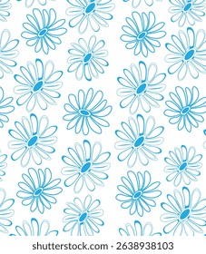  vintage flower seamless pattern background