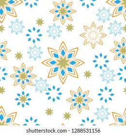 vintage flower seamless pattern vector