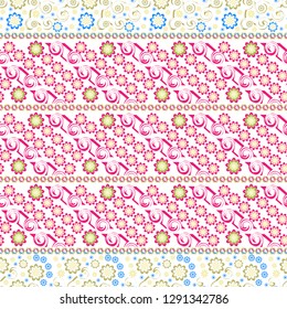 vintage flower seamless pattern vector