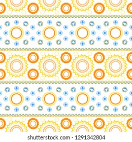 vintage flower seamless pattern vector