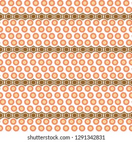 vintage flower seamless pattern vector