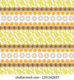 vintage flower seamless pattern vector