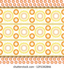 vintage flower seamless pattern vector