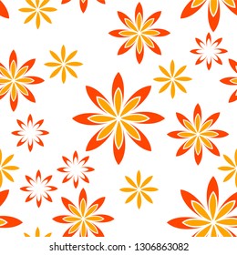 vintage flower seamless pattern vector