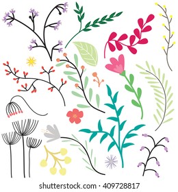 Vintage flower set