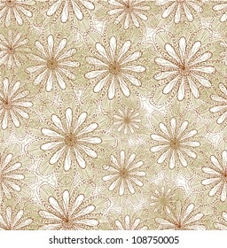 vintage flower spring seamless background