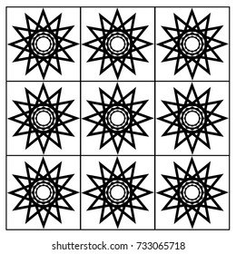 vintage flower, vector