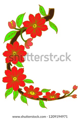 vintage flower,nature, vector