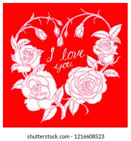 vintage flower,rose,love, vector