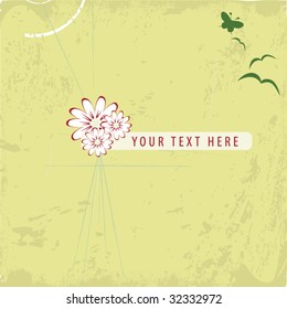 Vintage flowers background