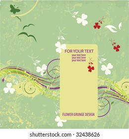 Vintage flowers background