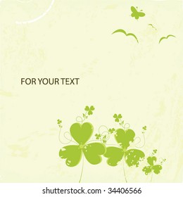 Vintage flowers background