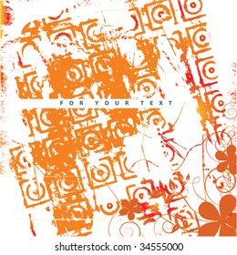 Vintage flowers background
