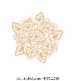 Vintage flowers background