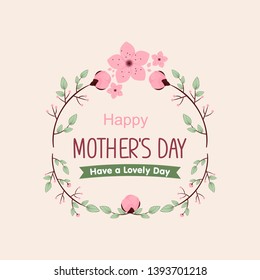 vintage flowers for happy mother day greetings