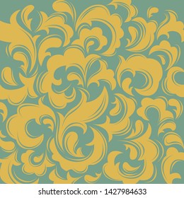 Vintage flowers pattern background for printing wall decoration